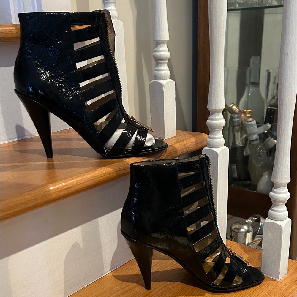 MICHAEL Michael Kors Black Strappy Heeled Boots